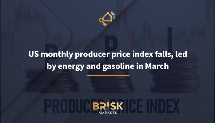 US monthly producer price index