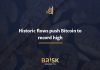 Historic flows push Bitcoin to record high Bitcoin